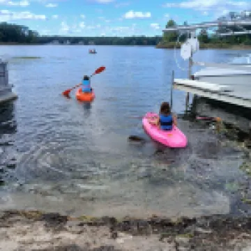 3-bedroom Lakefront Cabin on private Lake just minutes from town and 131 highway