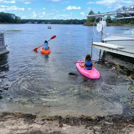 3-bedroom Lakefront Cabin on private Lake just minutes from town and 131 highway