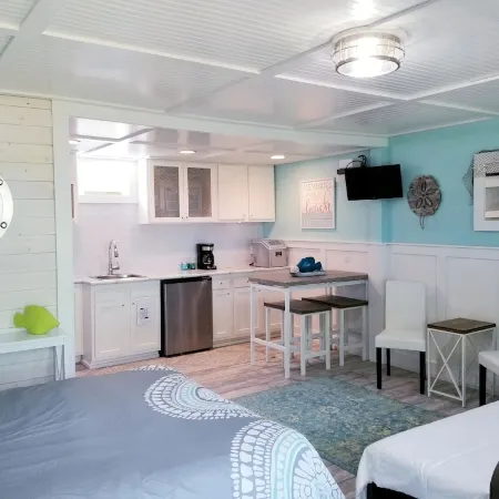 Cozy Studio Condo, short walk to Downtown Saugatuck, courtyard water view