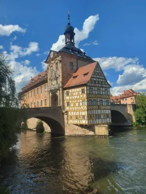 "Little time out" - fantastic view of the Franconian countryside - ideal for bikers.