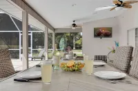 Sunny Sanctuary W Salt Water Pool & Game Room! 10 minutes to beach