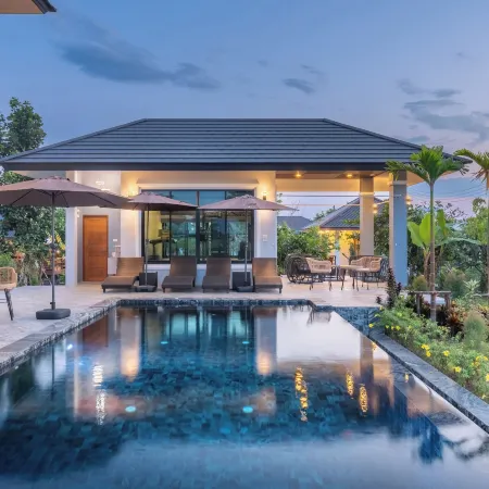 The garden pool villa resort at doisaket