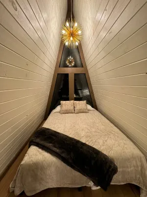 Wolf Pup- A Frame- Hillside Tiny Cottage Wi-Fi Hotels in Campton
