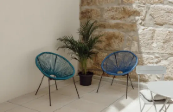 帶露台的院子裏的奧波託設計公寓C