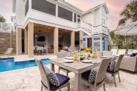 1Blck to Beach Pool Firepit Outdoor Kitchen Game Room Pelican by AvantStay