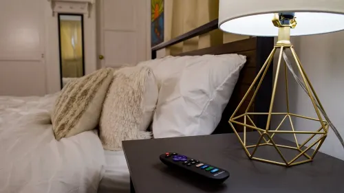 SUBMERSIVE ART KING BED WIFI SANITIZED DOWNTOWN