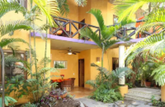Villas del Rio: 1BR/1BA with dipping pool 1 block from the beach.