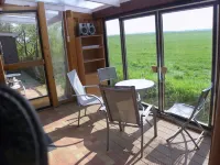 Large garden with playground, patio, garden shed, close to the village, individual, 3 living units.