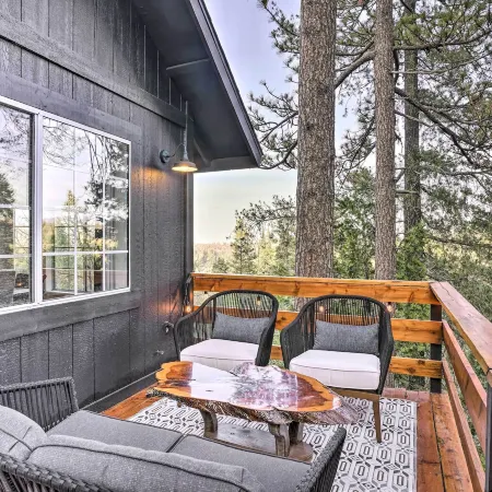 Luxe Lake Arrowhead Getaway w/ Treetop Views!