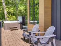 Modern Cabin w/ Hot Tub & Fire Pit in Fairview! Hotels in Broad River