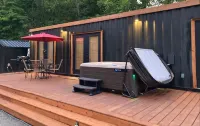 New Modern Shipping Container Home | Private Hot Tub | Hocking Hills