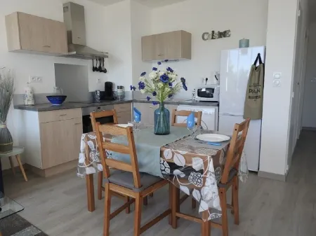 Apartment located on the ground floor of a small residence with four Отели в г. Жонзак