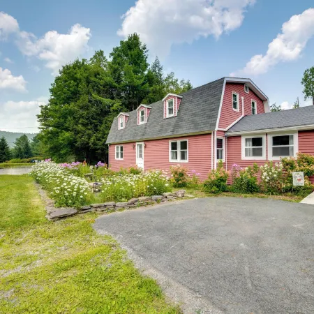 Fire Pit & On-site Pond: Wooded Walton Home!