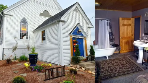 Rent an Old Church for DIY Event or Family Stay Package Hotel a Wolfeboro