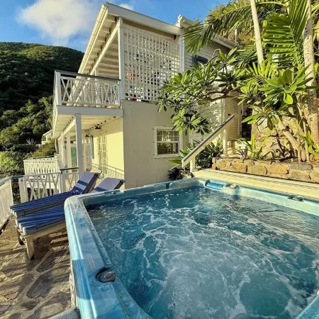 Artistically Designed Home with Huge Ocean Views, Small Dipping Pool and Hot Tub