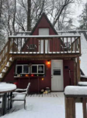 Waterfront A- Frame With Dock, Canoe + Kayaks