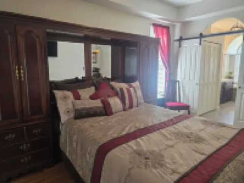 Spacious pet friendly home offers everything you need for a relaxing stay.