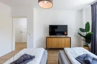 Glück Auf Appartements Schleiermacherstraße Duisburg Hotel dekat Waterfront Ruhrort Treppe
