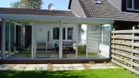 North Sea coast, charming house with fireplace, winter garden, beach chair, new: sauna