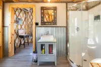 Soak in the Hot Tub & View the Stars Starlight Yurt"