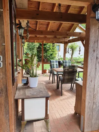 lovingly furnished cottage with terrace in the countryside Отели в г. Нутеталь