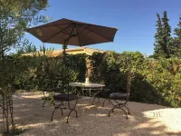 Charming garden house with terrasse and pool