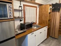 Tiny home with big personality. Close to everything because everything is close!