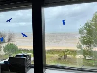 Unique villa with direct beach access, shops on foot.