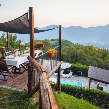 Stunning hilltop Tuscan farmhouse.  Private pool with spectacular views.