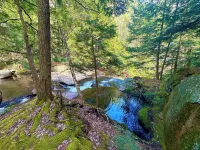 Little Black Aframe by the Brook- 5m to Waterfall Hotels in Thurman