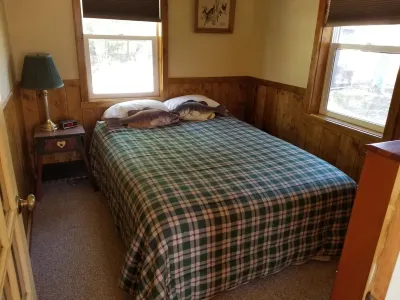 Small cabin on Musky Bay, Lac Court Oreilles 14 miles south of Hayward WI