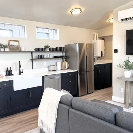 Cozy Riverfront cabin in Lux RV Resort w/ beautiful views in lovely South Weber