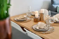 놀라운 해변 전망이 있는 아늑한 아파트먼트