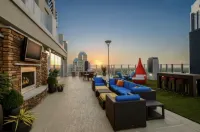 Rooftop pool highrise views