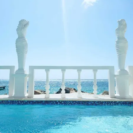Luxurious Villa Fillipe 3-  Beach Front , Sea View: Spacious, Private Pool & AC