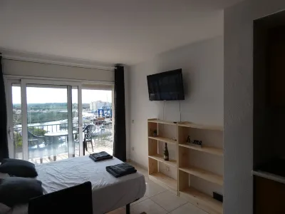 Studio with view