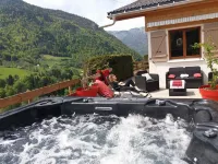 Chalet Haute Savoie quiet jacuzzi wifi near Lake Annecy