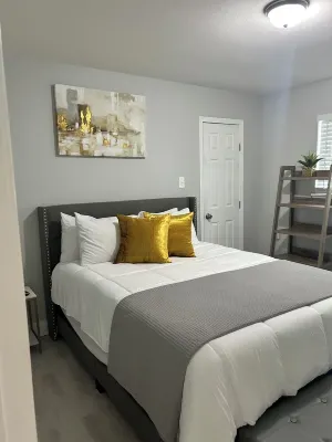 Modern 4 bedroom home with pool.  Sleeps 10-12 comfortable.