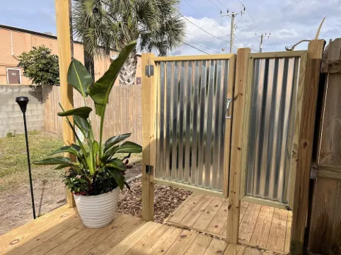 JUST BEACHY A Seaside Serenity Coastal Retreat Outdoor Shower FastWifi