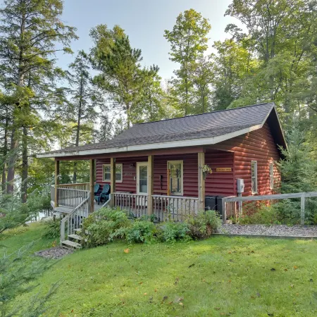 Waterfront Mercer Cabin w/ Wraparound Porch!