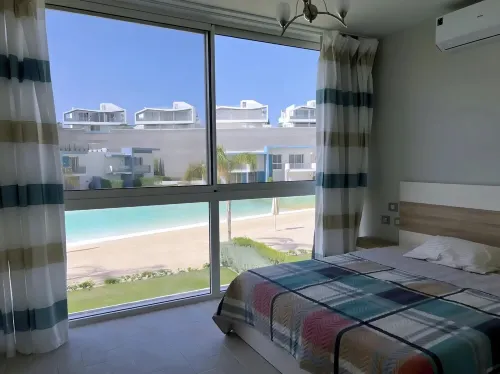 Elegant 4-Bedroom Beachfront Chalet with WiFi & AC in Beautiful Fouka Bay