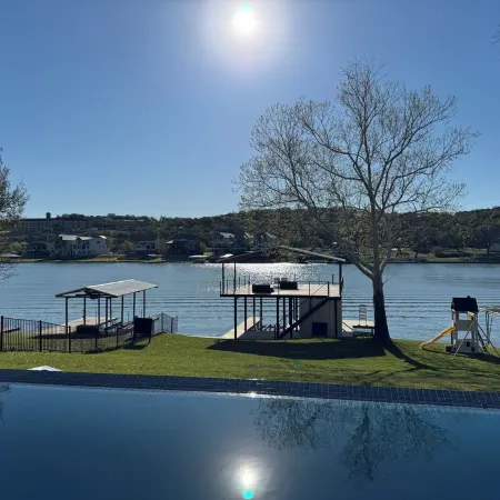 Luxury Lakefront Living in Marble Falls: Pool, Private Dock & Endless Views!
