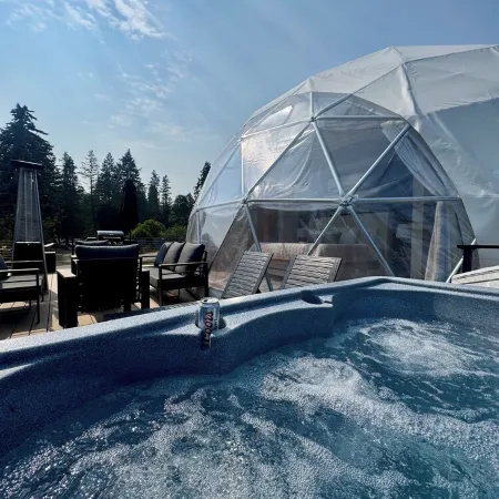 Lux Glacier Dome•Hot Tub•Sauna•Walk 2 FlatheadLake•45 mins from Glacier