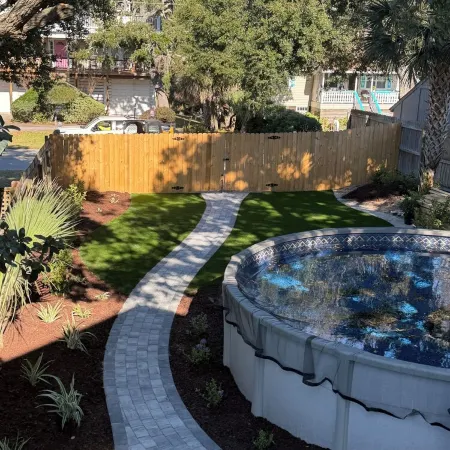 We Now Have an above Ground Pool Installed with Deck for You to Enjoy.