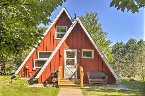 A-Frame Cabin w/ Private Boat Dock! - parking