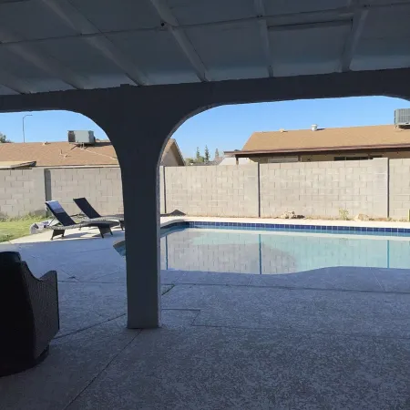 Beautiful 4 bedroom, 2 bathroom house. Outdoor pool.