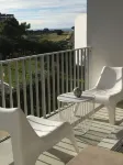 Nice sea view, south facing, Wifi, Parking, 50 m from beach & Thalasso - Meerblick