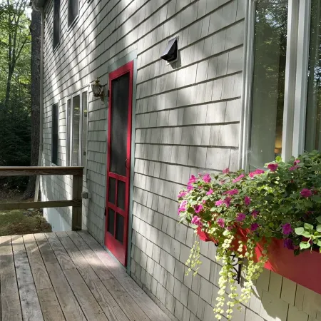Cozy cottage in woodland setting near to hiking biking and lakes