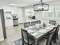 Central 5-BR Retreat with Basement Kitchenette & Convenient Freeway Access