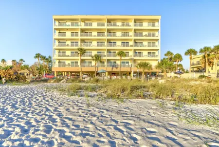 Beachfront condo in Madeira Beach directly across from Johns Pass Village